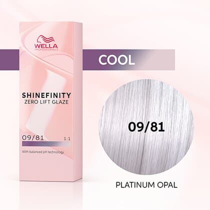 Wella Shinefinity Zero Lift Glaze 09/81 Very Light Blonde Pearl Ash (Platinum Opal)