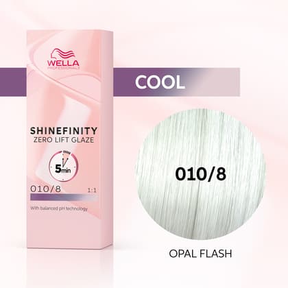 Wella Shinefinity Zero Lift Flash Glaze 010/8 Lightest Blonde Pearl (Opal Flash)
