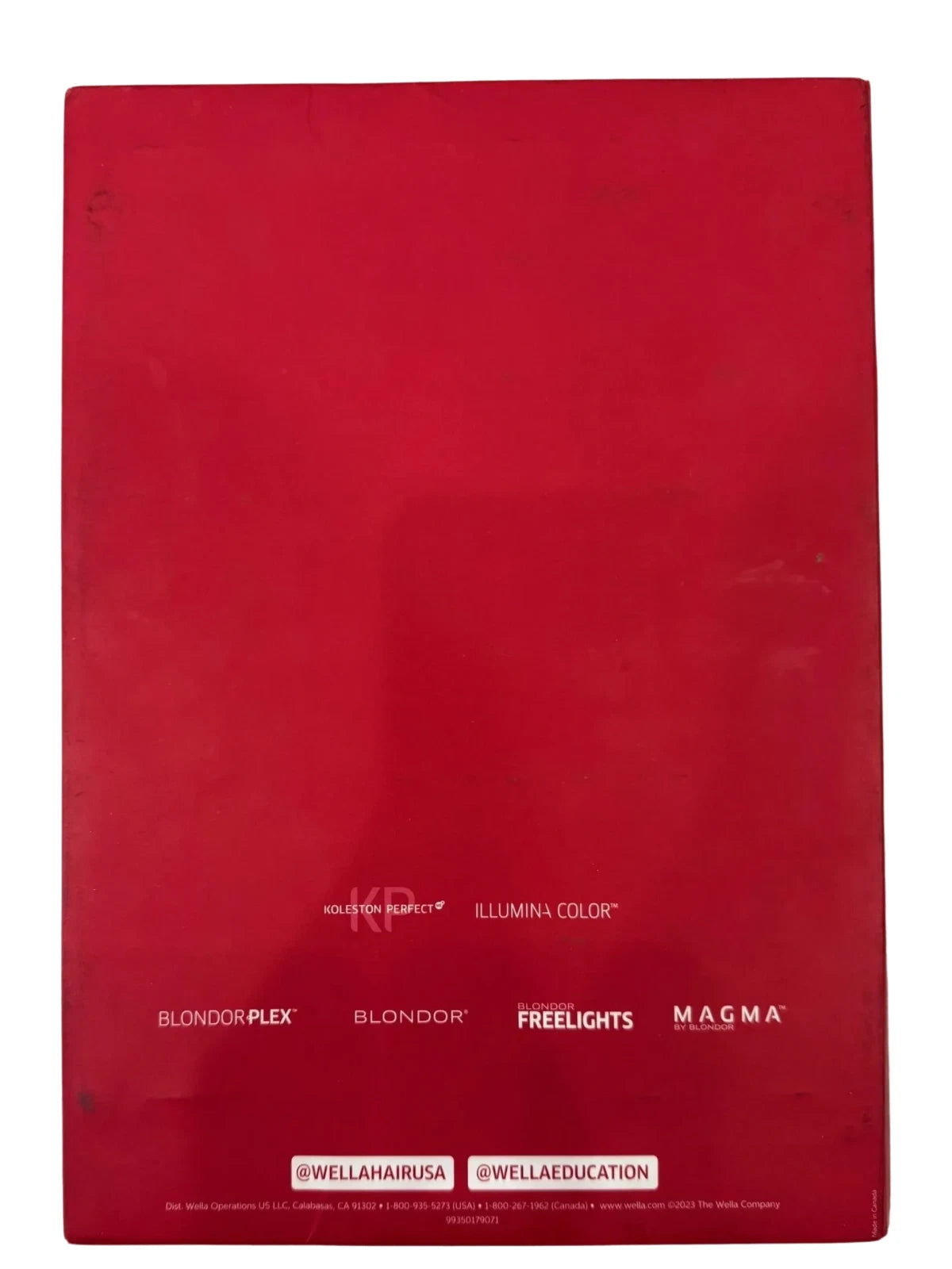 Wella Professionals Permanent Hair Color Swatch Book – Trifold
