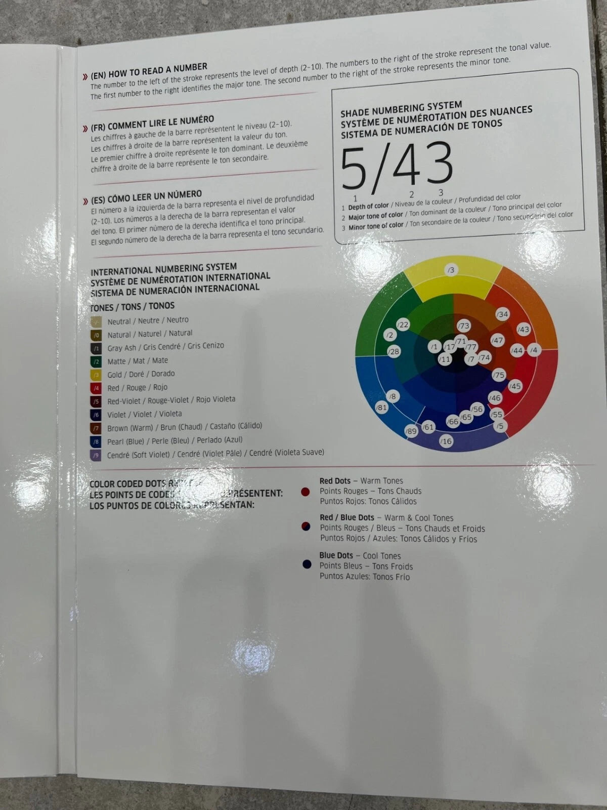 Wella Professionals Demi & Semi-Permanent Hair Color Swatch Book