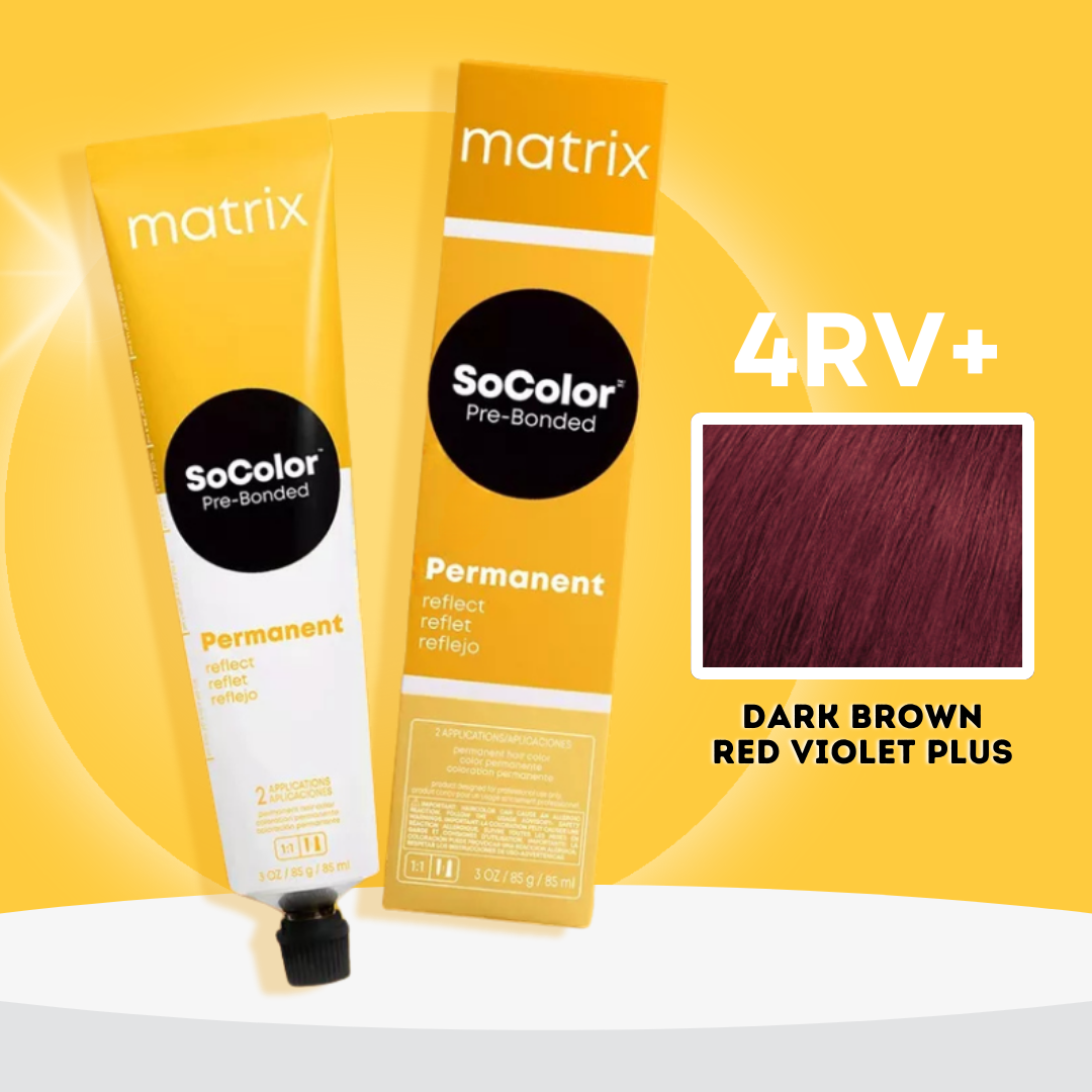 Matrix SoColor Permanent Hair Color 4RV+