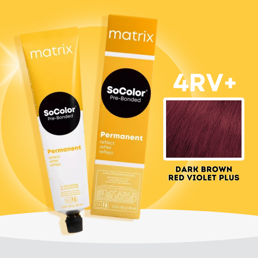 Matrix SoColor Permanent Hair Color 4RV+
