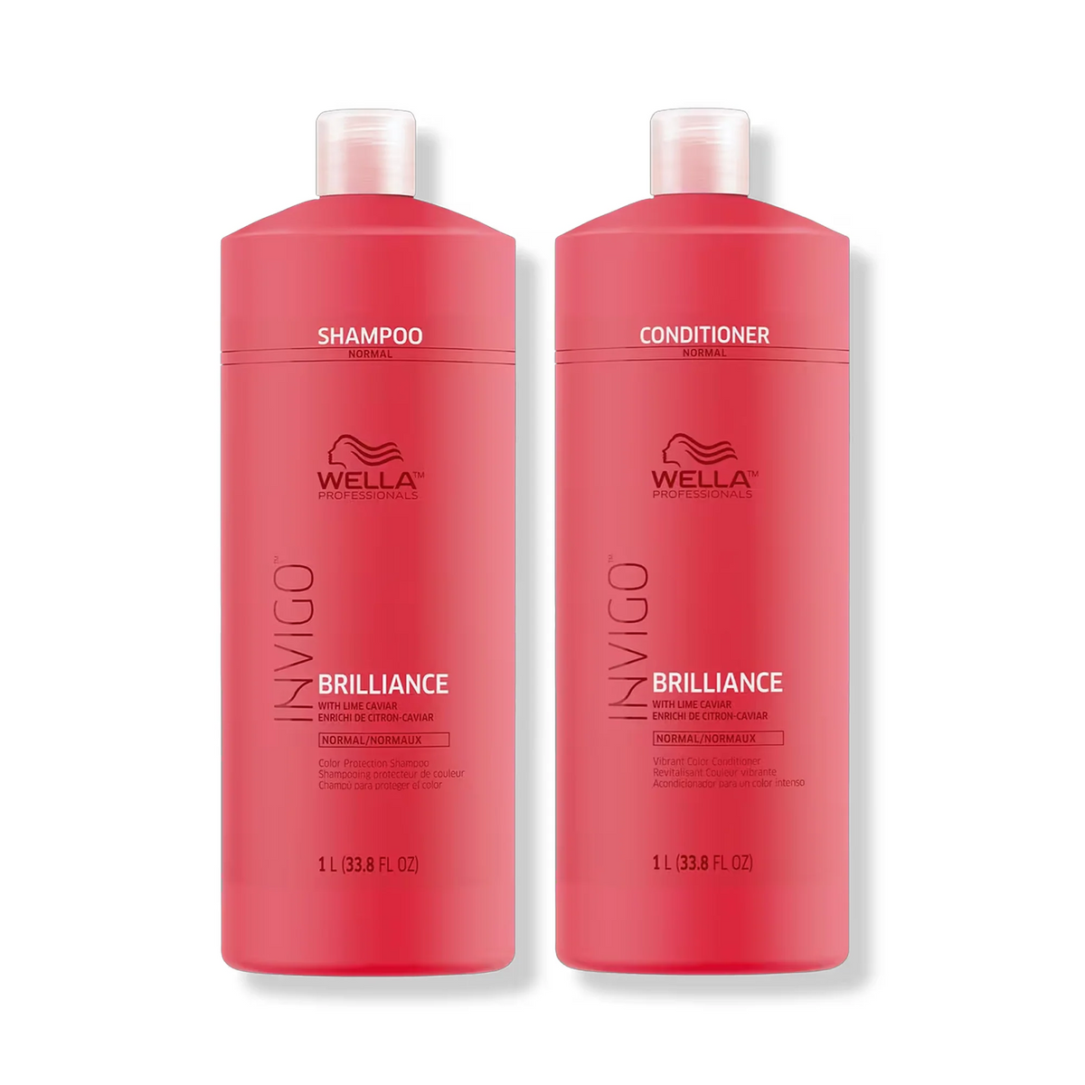 Wella Invigo Brilliance Shampoo & Conditioner Duo 33.8oz for Normal or Fine Hair