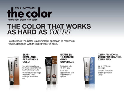 Paul Mitchell The Color Zero Ammonia-Free Permanent Hair Color 3 oz