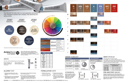 Paul Mitchell The Color Zero Ammonia-Free Permanent Hair Color 3 oz