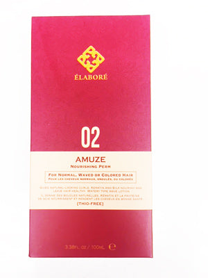 Elabore Amuze Perm 02 for normal waved or colored hair- 3.38oz