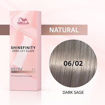 Wella Shinefinity Zero Lift Glaze 06/02 Dark Blonde Natural Matte (Dark Sage)