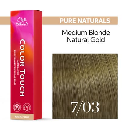 Wella Color Touch 7/03 Medium Blonde/Natural Gold