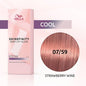 Wella Shinefinity Zero Lift Glaze 07/59 Medium Blonde Mahogany Cendre (Strawberry Wine)