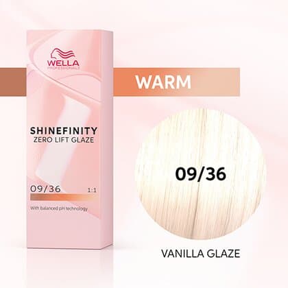 Wella Shinefinity Zero Lift Glaze 09/36 Very Light Blonde Gold Violet (Vanilla Glaze)