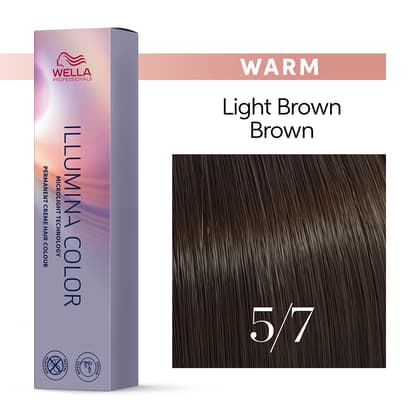 Wella Illumina Color 5/7 Medium Brown Permanent Hair Color