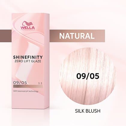 Wella Shinefinity Zero Lift Glaze 09/05 Very Light Blonde Natural Mahogany (Silk Blush)