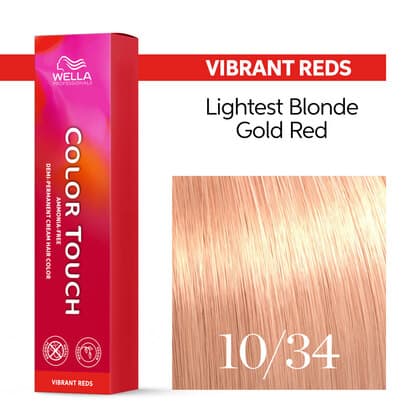 Wella Color Touch 10/34 Lightest Blonde/Gold Red
