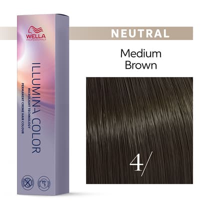 Wella Illumina Color 4/ Medium Brown Permanent Hair Color