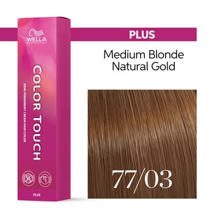 Wella Color Touch Plus 77/03 Medium Blonde/ Natural Gold
