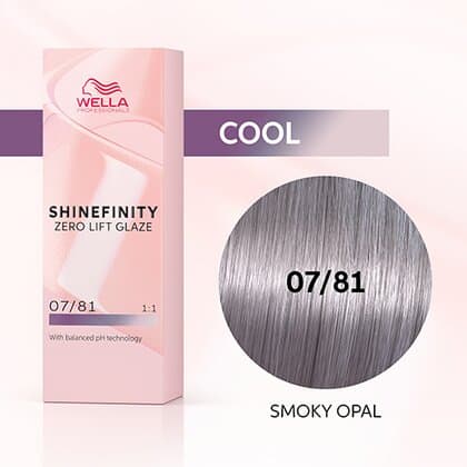 Wella Shinefinity Zero Lift Glaze 07/81 Medium Blonde Pearl Ash (Smoky Opal)