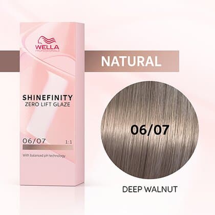 Wella Shinefinity Zero Lift Glaze 06/07 Dark Blonde Natural Brown (Deep Walnut)