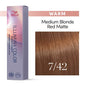 Wella Illumina Color 7/42 Medium Blonde Red Matte Permanent Hair Color