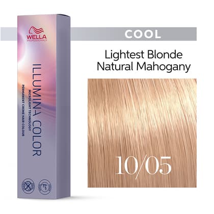 Wella Illumina Color 10/05 Lightest Natural Mahogany Blonde Permanent Hair Color