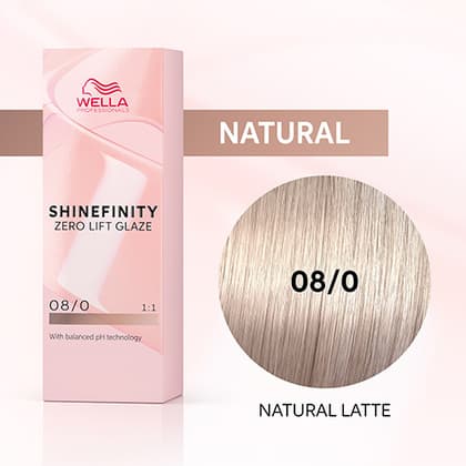 Wella Shinefinity Zero Lift Glaze 08/0 Light Blonde Natural (Natural Latte)