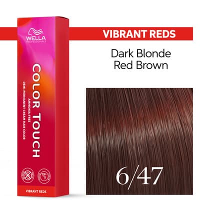Wella Color Touch 6/47 Dark Blonde/Red Brown