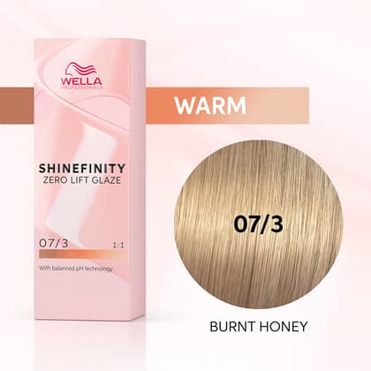 Wella Shinefinity Zero Lift Glaze 07/3 Medium Blonde Gold (Burnt Honey)