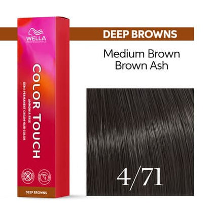 Wella Color Touch 4/71 Medium Brown/Brown Ash