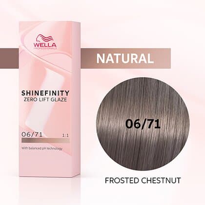 Wella Shinefinity Zero Lift Glaze 06/71 Dark Blonde Brown Ash (Frosted Chestnut)