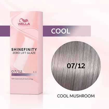 Wella Shinefinity Zero Lift Glaze 07/12 Medium Blonde Ash Matte (Cool Mushroom)