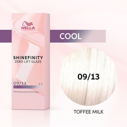 Wella Shinefinity Zero Lift Glaze 09/13 Very Light Blonde Ash Gold (Toffee Milk)
