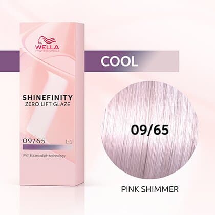 Wella Shinefinity Zero Lift Glaze 09/65 Very Light Blonde Violet Mahogany (Pink Shimmer)