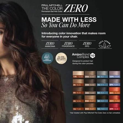 Paul Mitchell The Color Zero Ammonia-Free Permanent Hair Color 3 oz
