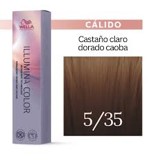 Wella Illumina Color 5/35 Light Gold Mahogany Brown Permanent Hair Color
