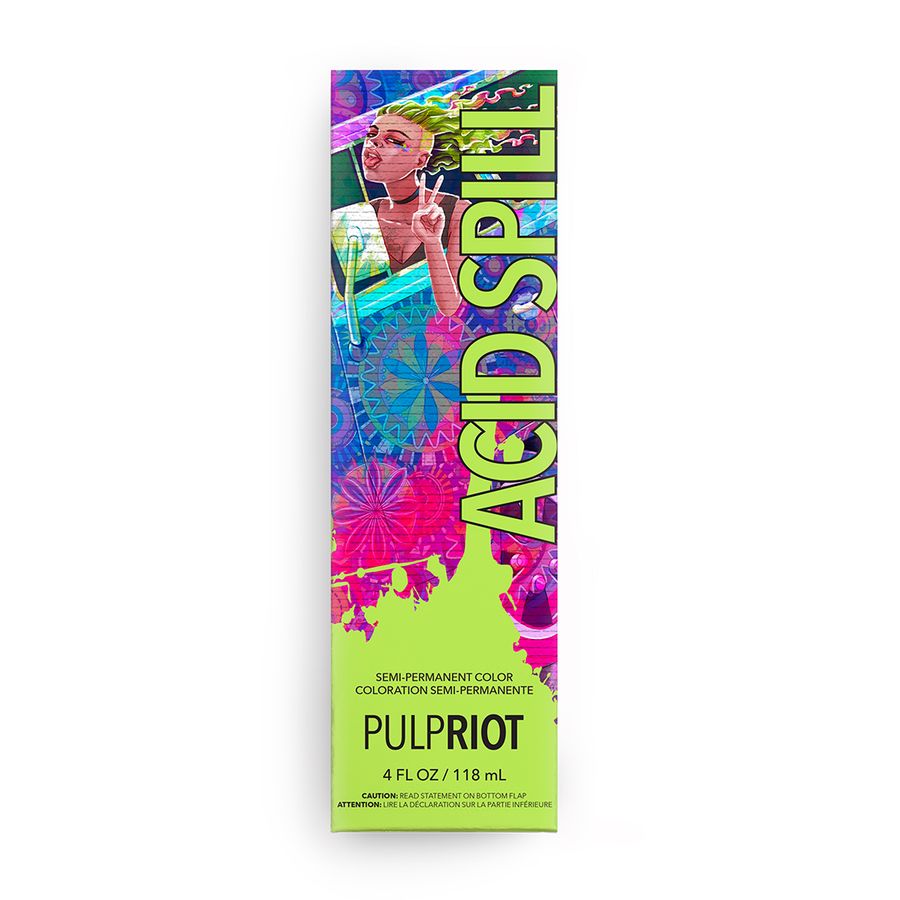 Pulp Riot Semi-Permanent Hair Color 4 oz - Acid Spill