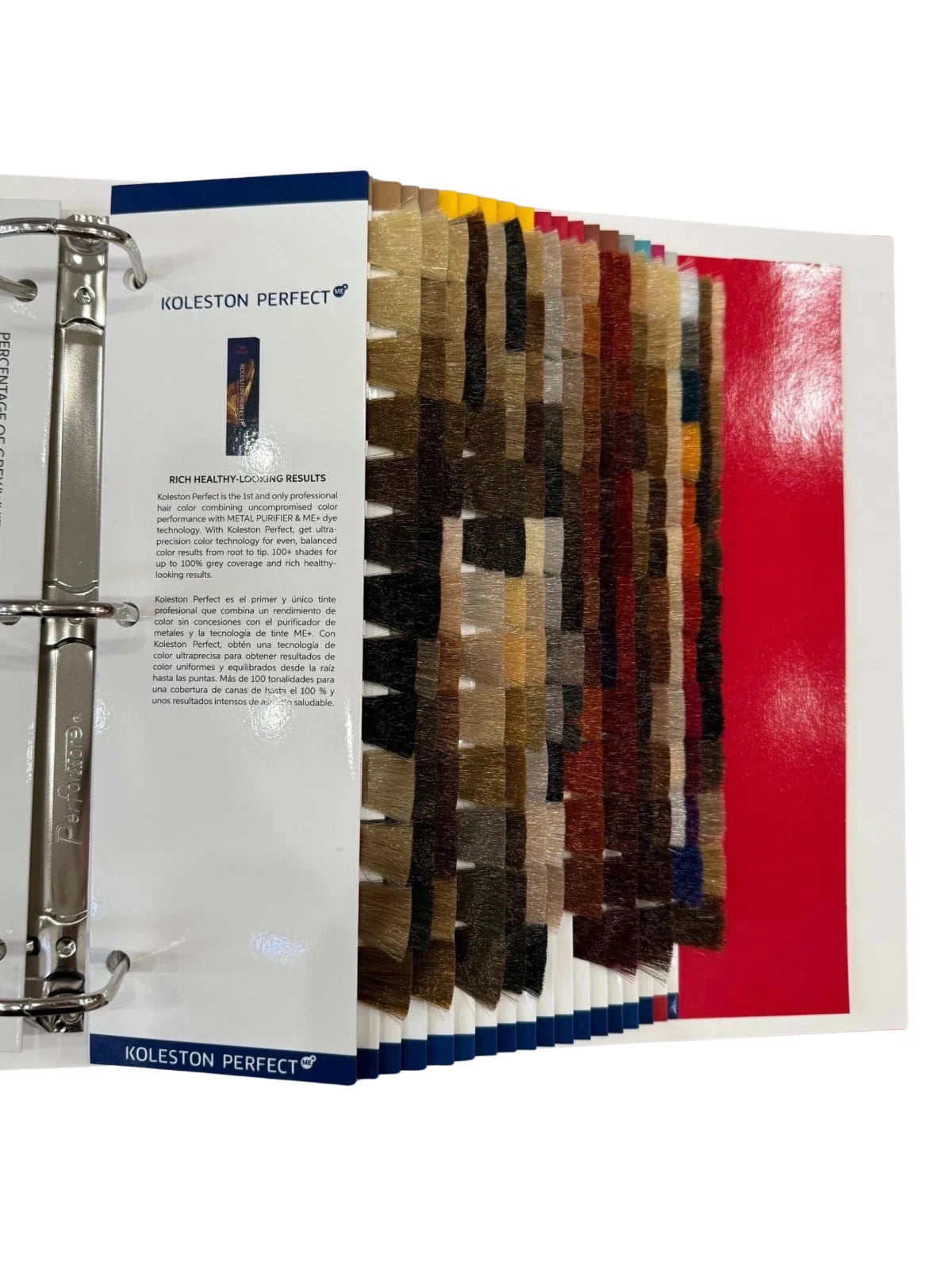 Wella Professionals Koleston Perfect & Color Touch Hair Color Swatch Book – Mini Red Binder