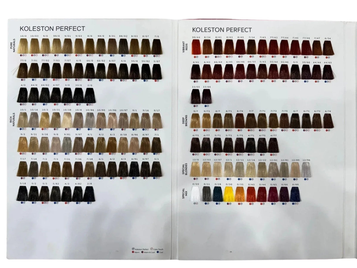 Wella Professionals Permanent Hair Color Swatch Book – Trifold