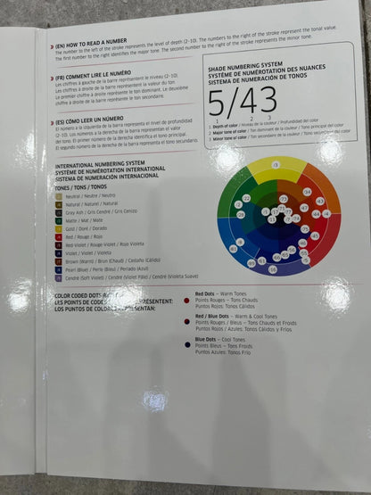Wella Professionals Demi & Semi-Permanent Hair Color Swatch Book