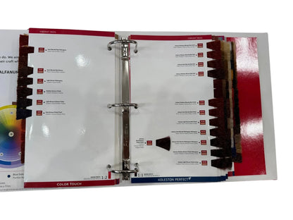 Wella Professionals Koleston Perfect & Color Touch Hair Color Swatch Book – Mini Red Binder
