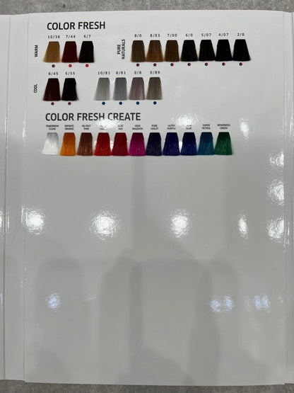 Wella Professionals Demi & Semi-Permanent Hair Color Swatch Book