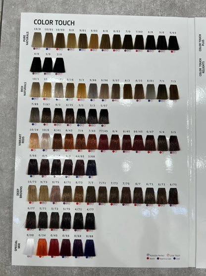 Wella Professionals Demi & Semi-Permanent Hair Color Swatch Book