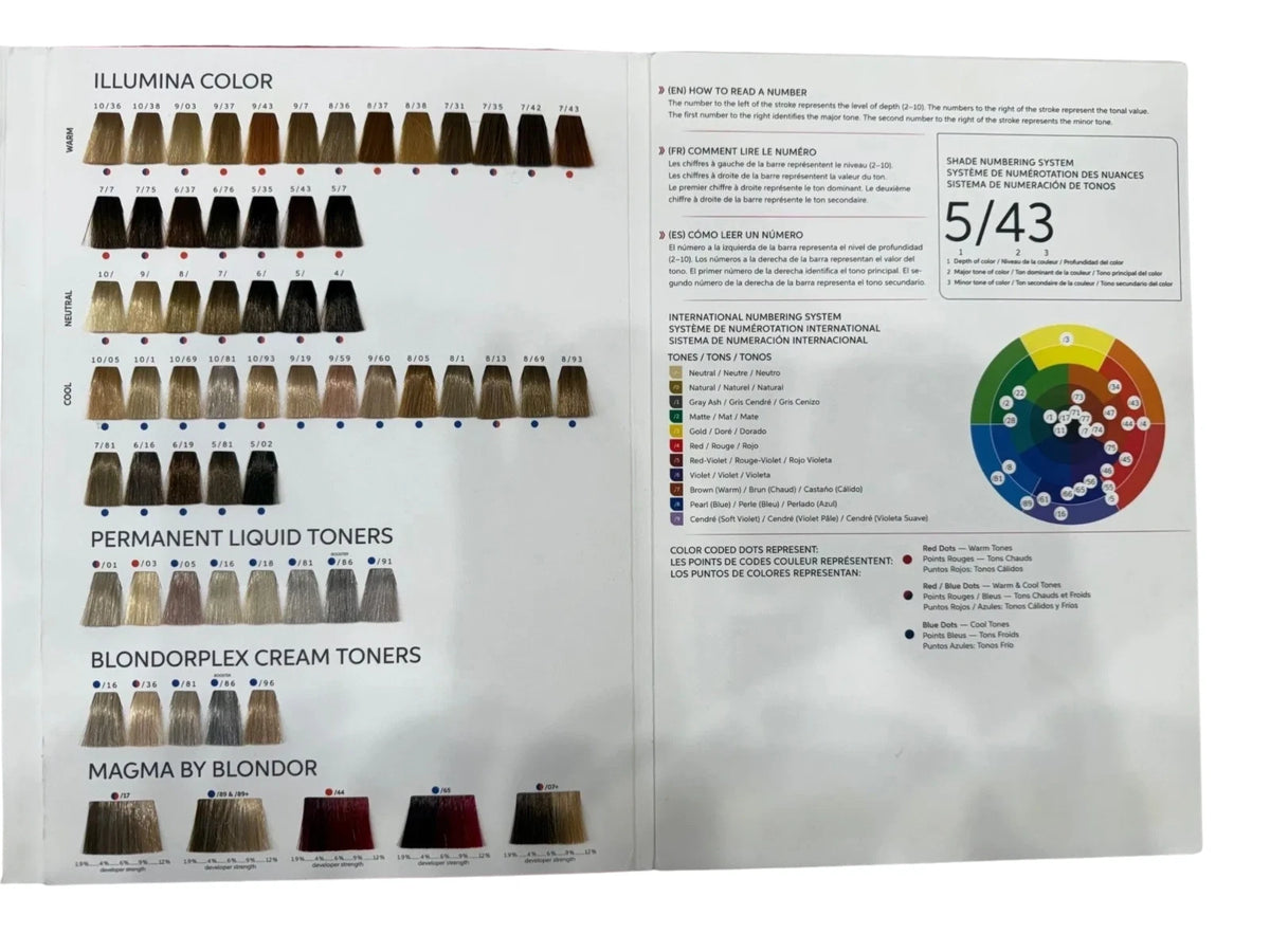 Wella Professionals Permanent Hair Color Swatch Book – Trifold