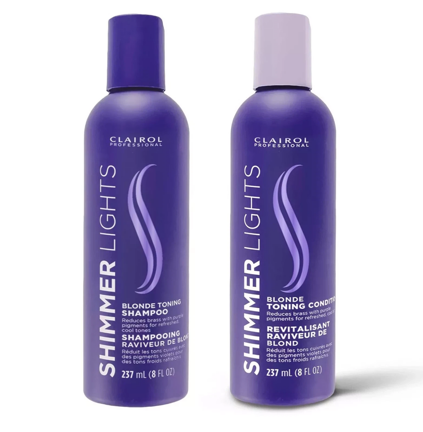Clairol Professional Shimmer Lights Blonde Toning Shampoo and Conditioner Duo