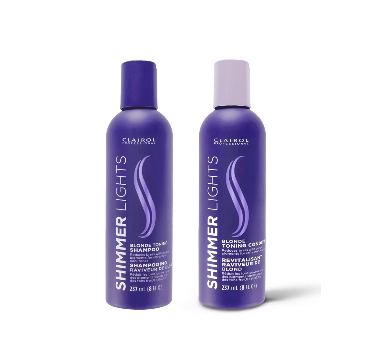 Clairol Professional Shimmer Lights Blonde Toning Shampoo and Conditioner Duo
